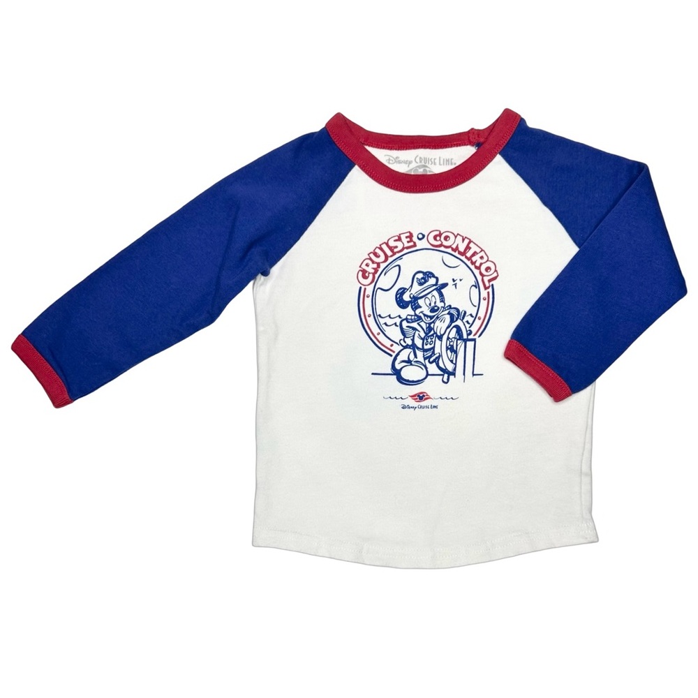 Disney‎ Cruise Line Cruise Control Mickey Raglan Tee